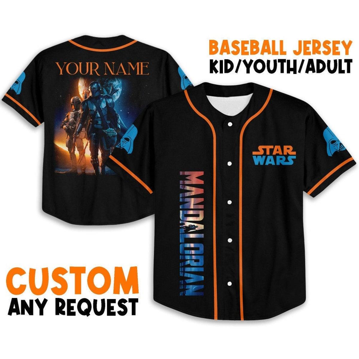 Personalize Starwars Mandalorian Baseball Jersey 1