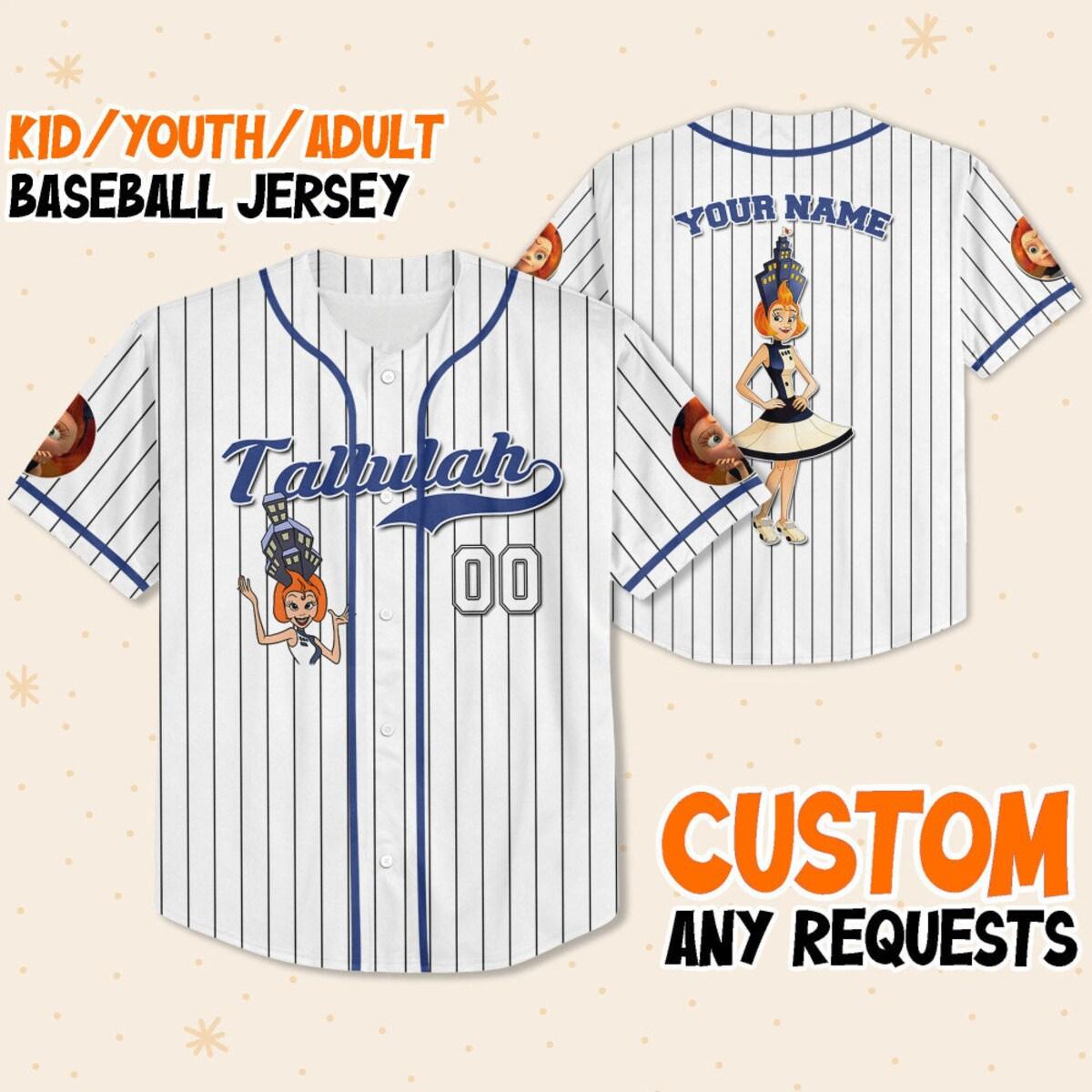 Personalize Tallulah Robinson Jersey Blue White Baseball Jersey 1