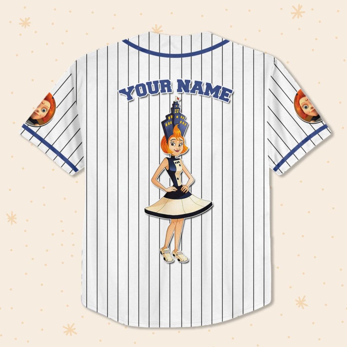 Personalize Tallulah Robinson Jersey Blue White Baseball Jersey 3