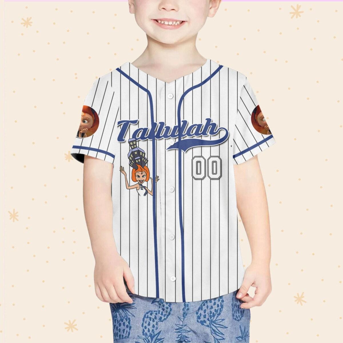 Personalize Tallulah Robinson Jersey Blue White Baseball Jersey 4