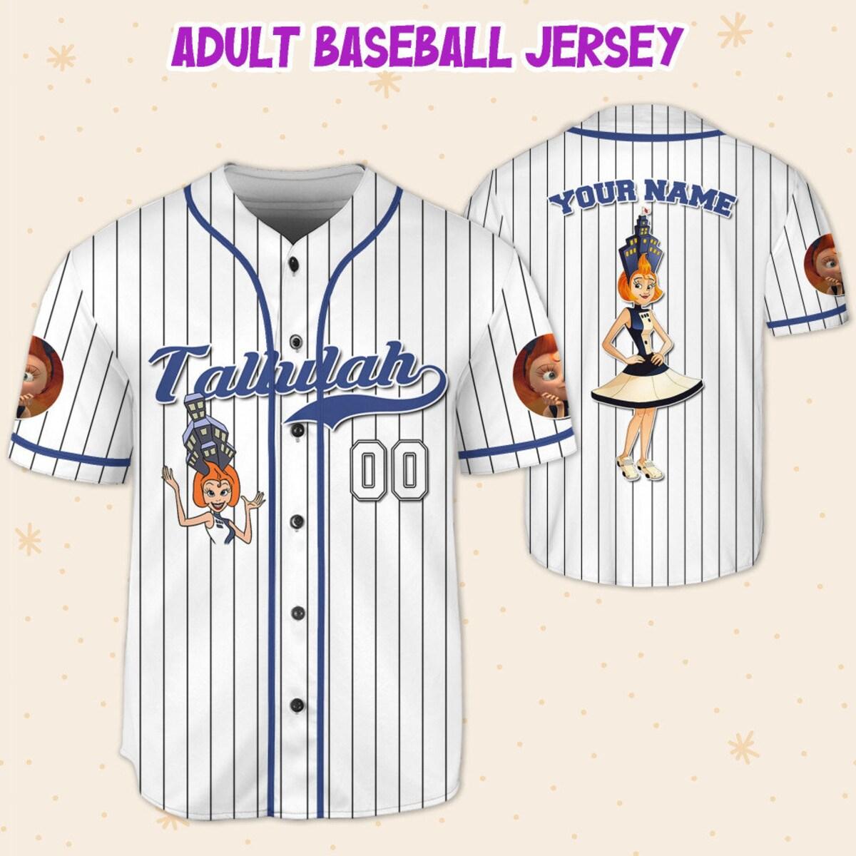 Personalize Tallulah Robinson Jersey Blue White Baseball Jersey 5