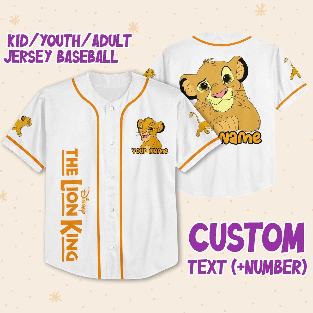 Personalize The Lion King Baseball Jersey 1