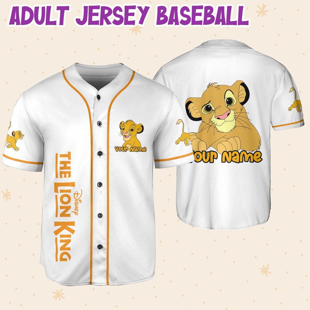 Personalize The Lion King Baseball Jersey 6