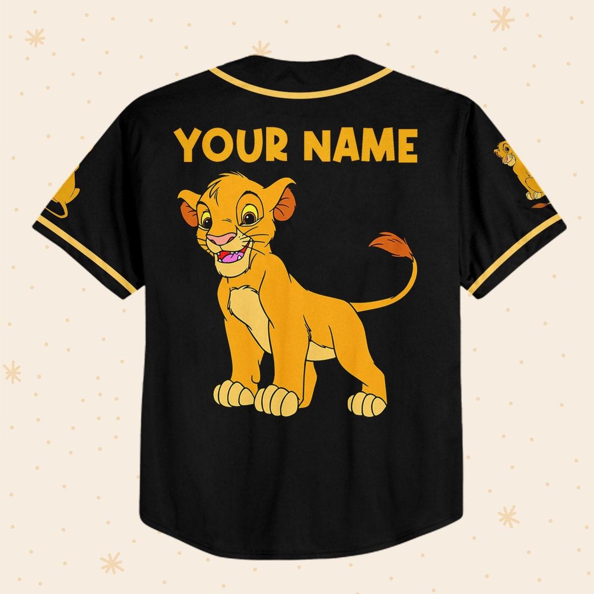 Personalize The Lion King Simba Lovely Disney Baseball Jersey 3