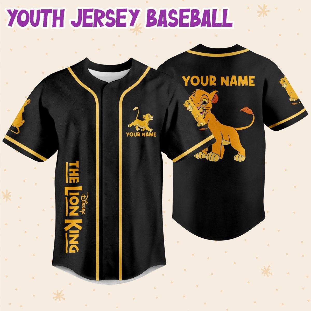 Personalize The Lion King Simba Lovely Disney Baseball Jersey 5