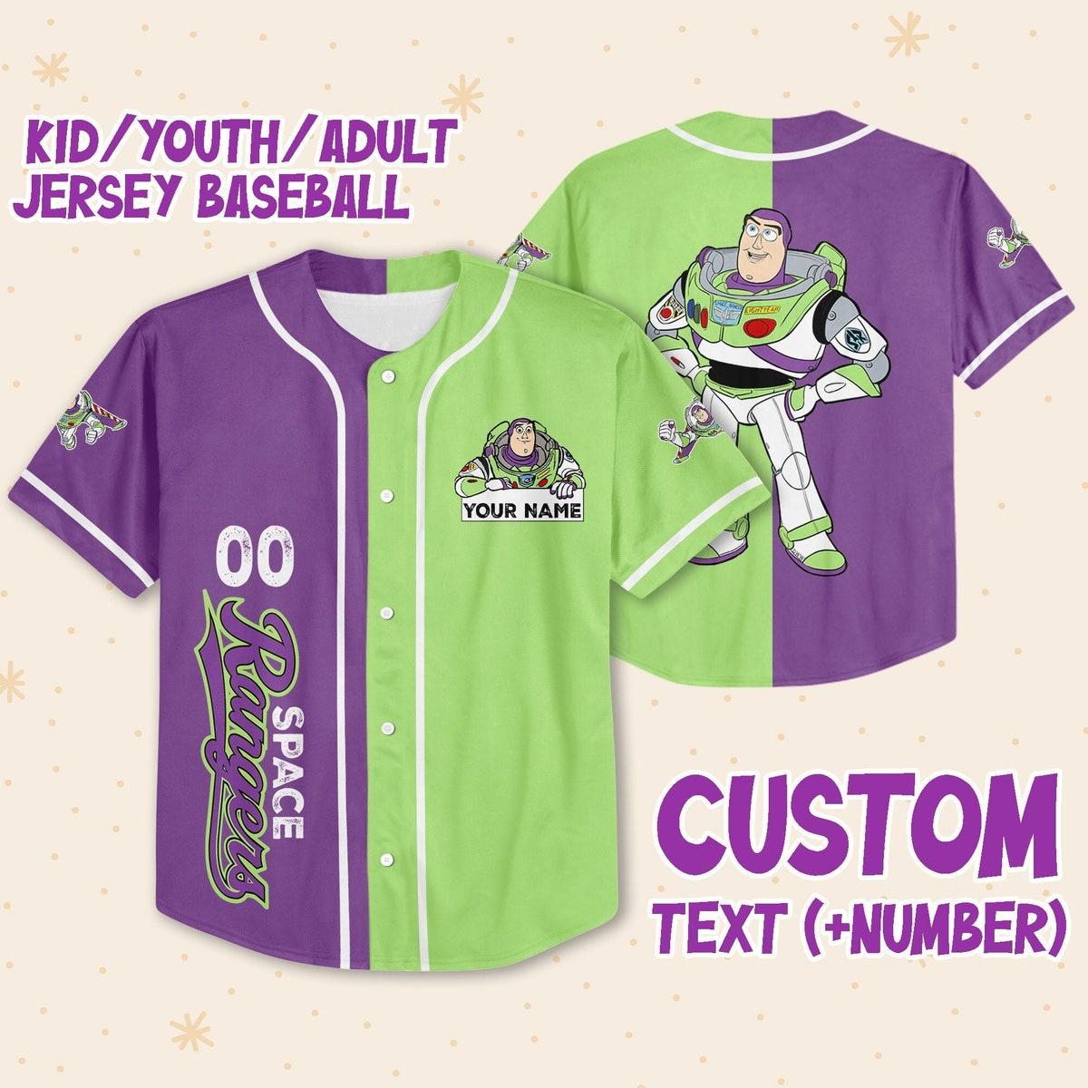 Personalize Toy Story Buzz Lightyear Custom Disney Baseball Jersey 1