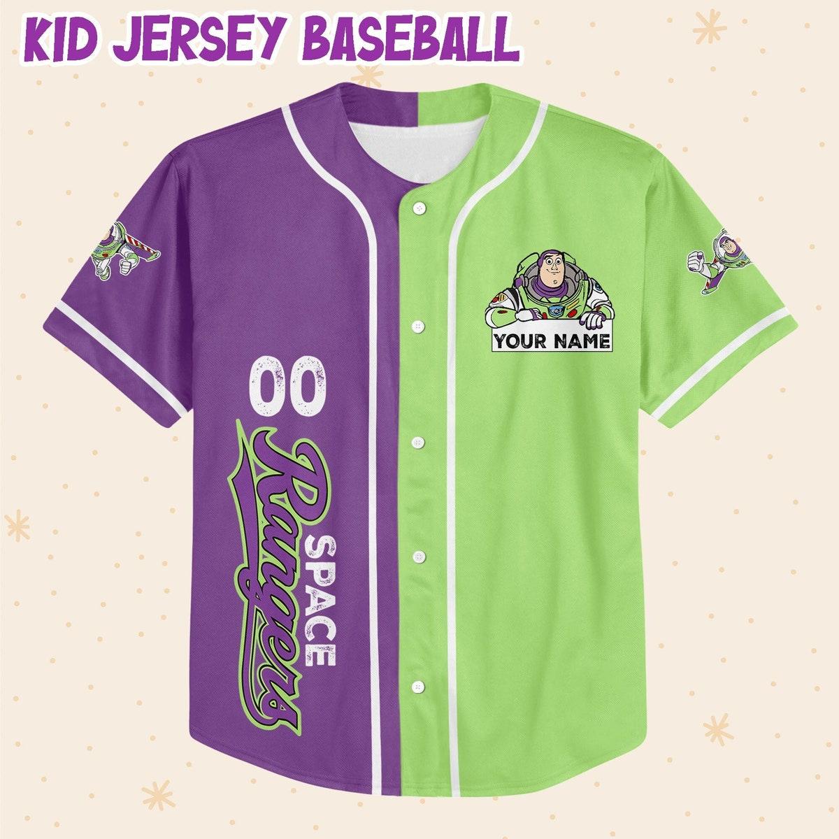 Personalize Toy Story Buzz Lightyear Custom Disney Baseball Jersey 2