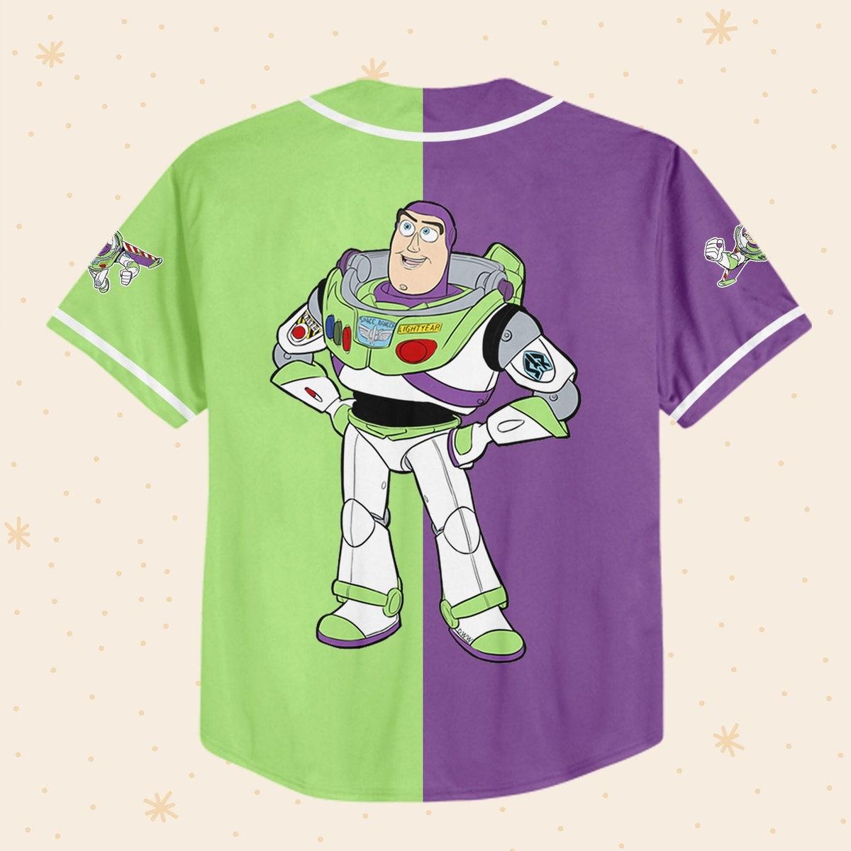 Personalize Toy Story Buzz Lightyear Custom Disney Baseball Jersey 3