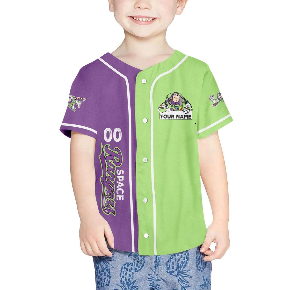 Personalize Toy Story Buzz Lightyear Custom Disney Baseball Jersey 4