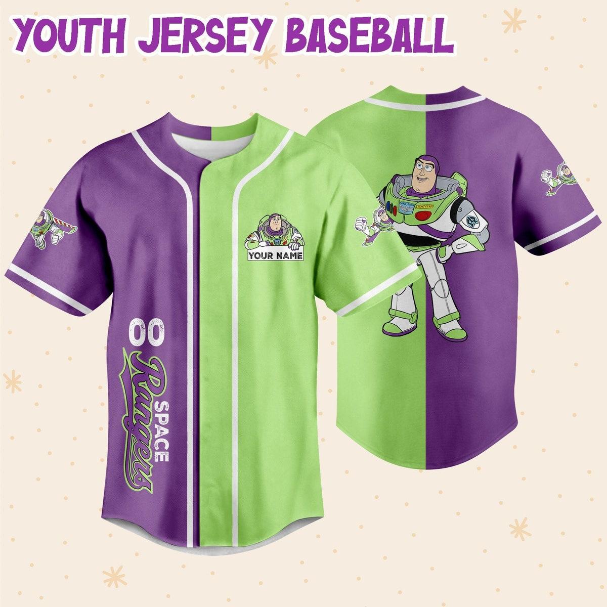 Personalize Toy Story Buzz Lightyear Custom Disney Baseball Jersey 5