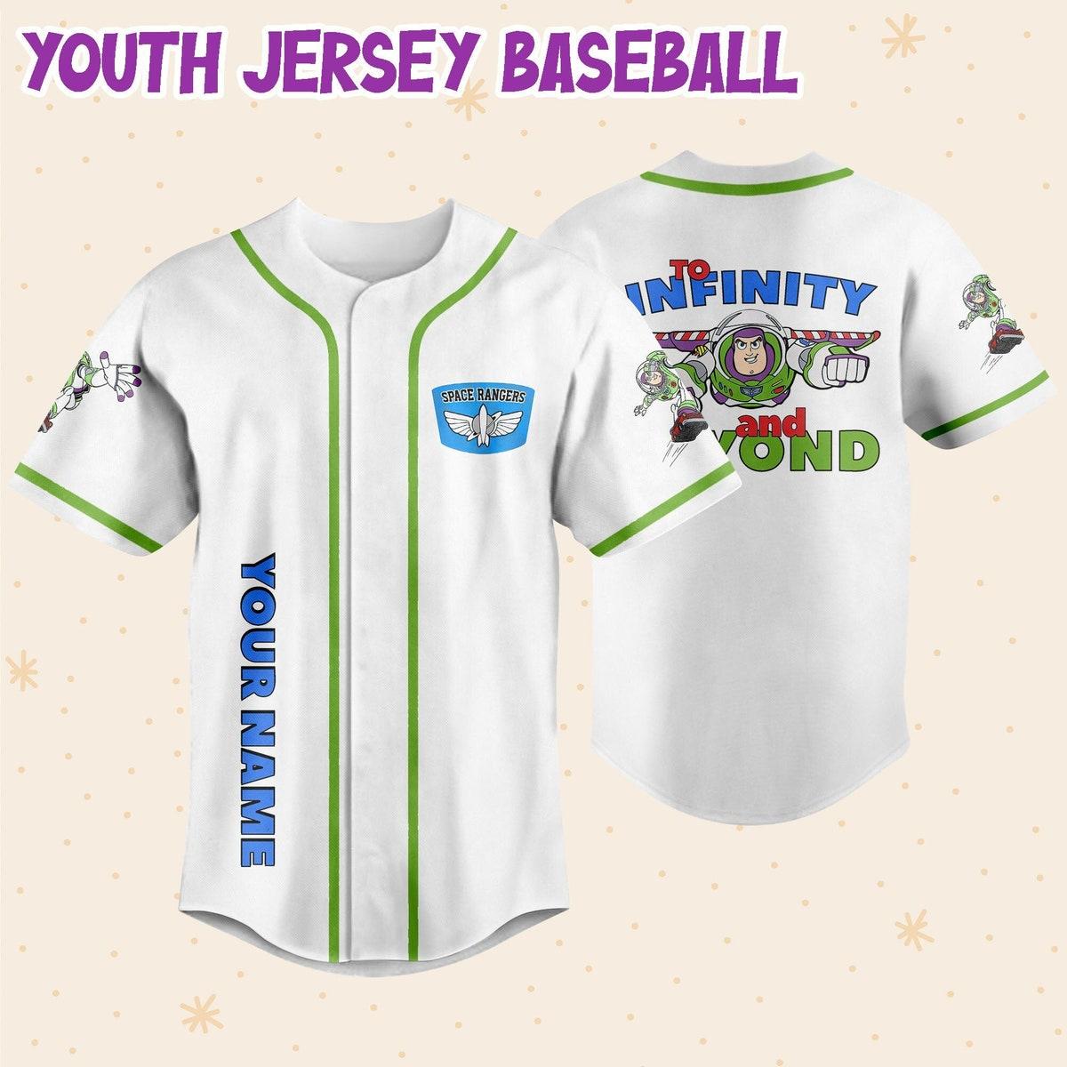 Personalize Toy Story Buzz Lightyear To Infinity And Beyond Baseball Jersey 5