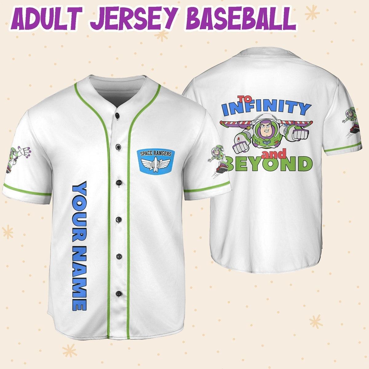 Personalize Toy Story Buzz Lightyear To Infinity And Beyond Baseball Jersey 6