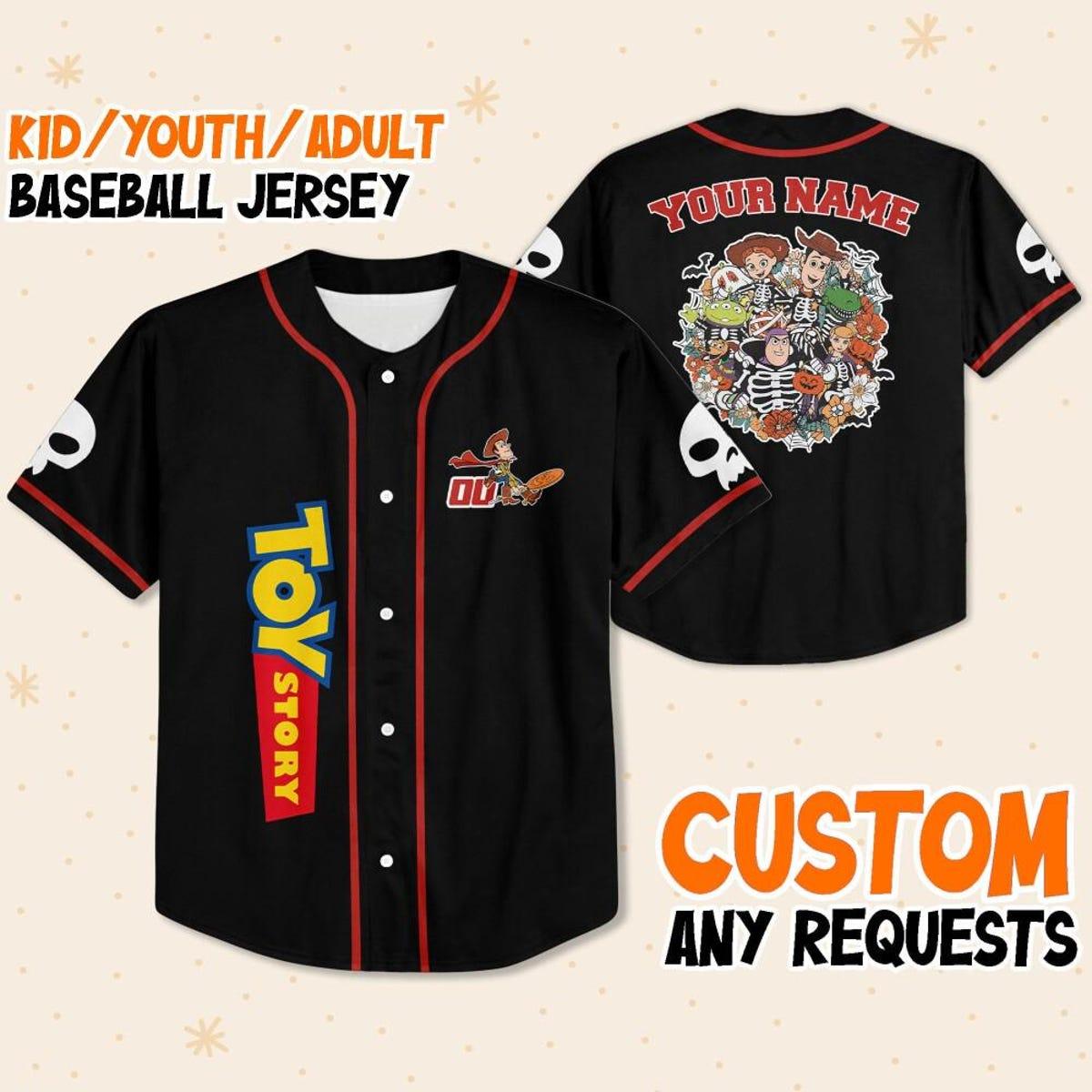 Personalize Toy Story Halloween Disney Baseball Jersey 1