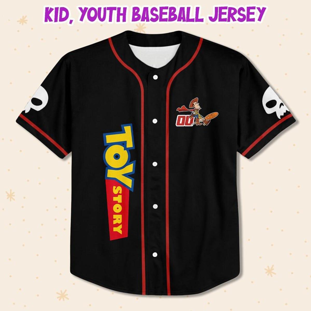 Personalize Toy Story Halloween Disney Baseball Jersey 2