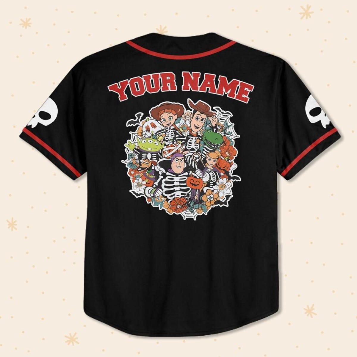 Personalize Toy Story Halloween Disney Baseball Jersey 3