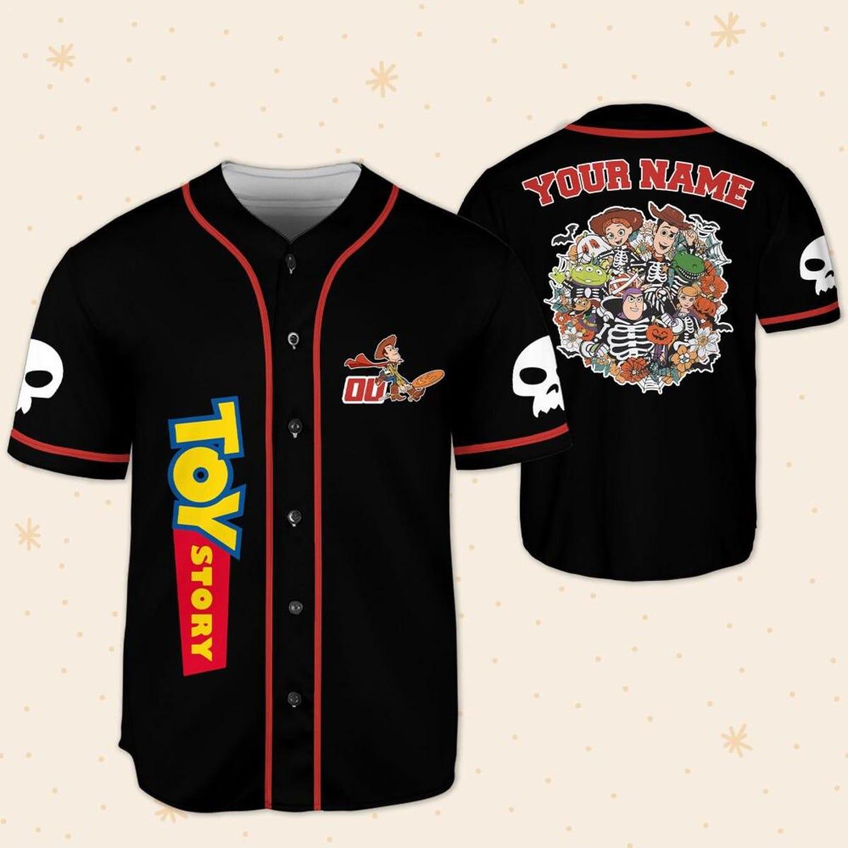 Personalize Toy Story Halloween Disney Baseball Jersey 5