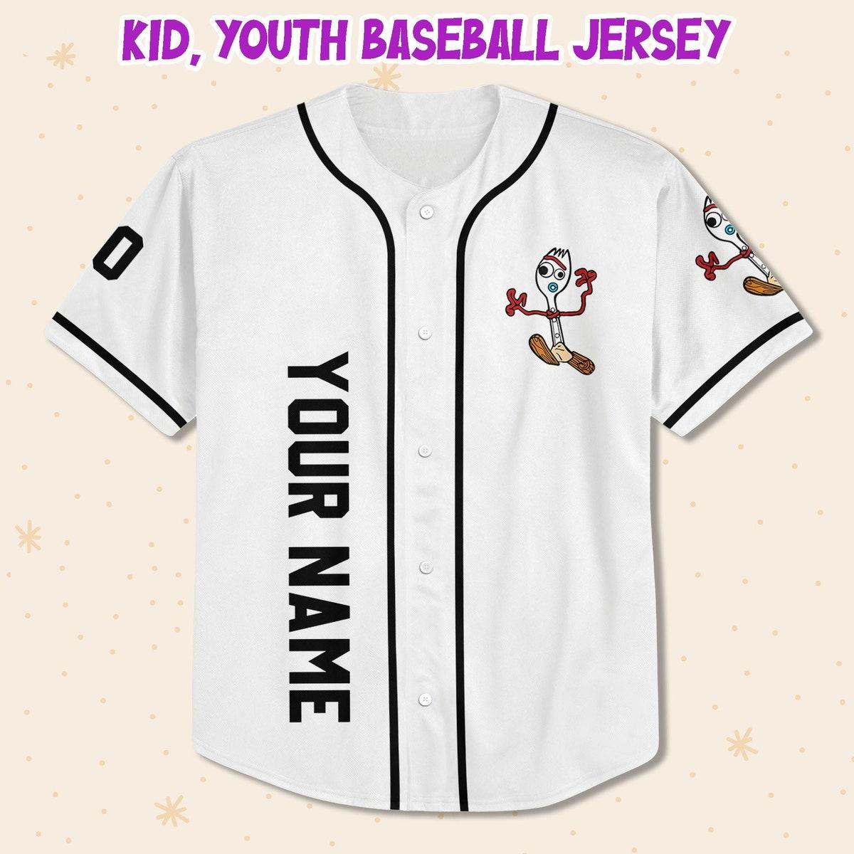 Personalize Toy Story Mickey Head Forky Toy Story Baseball Jersey 2