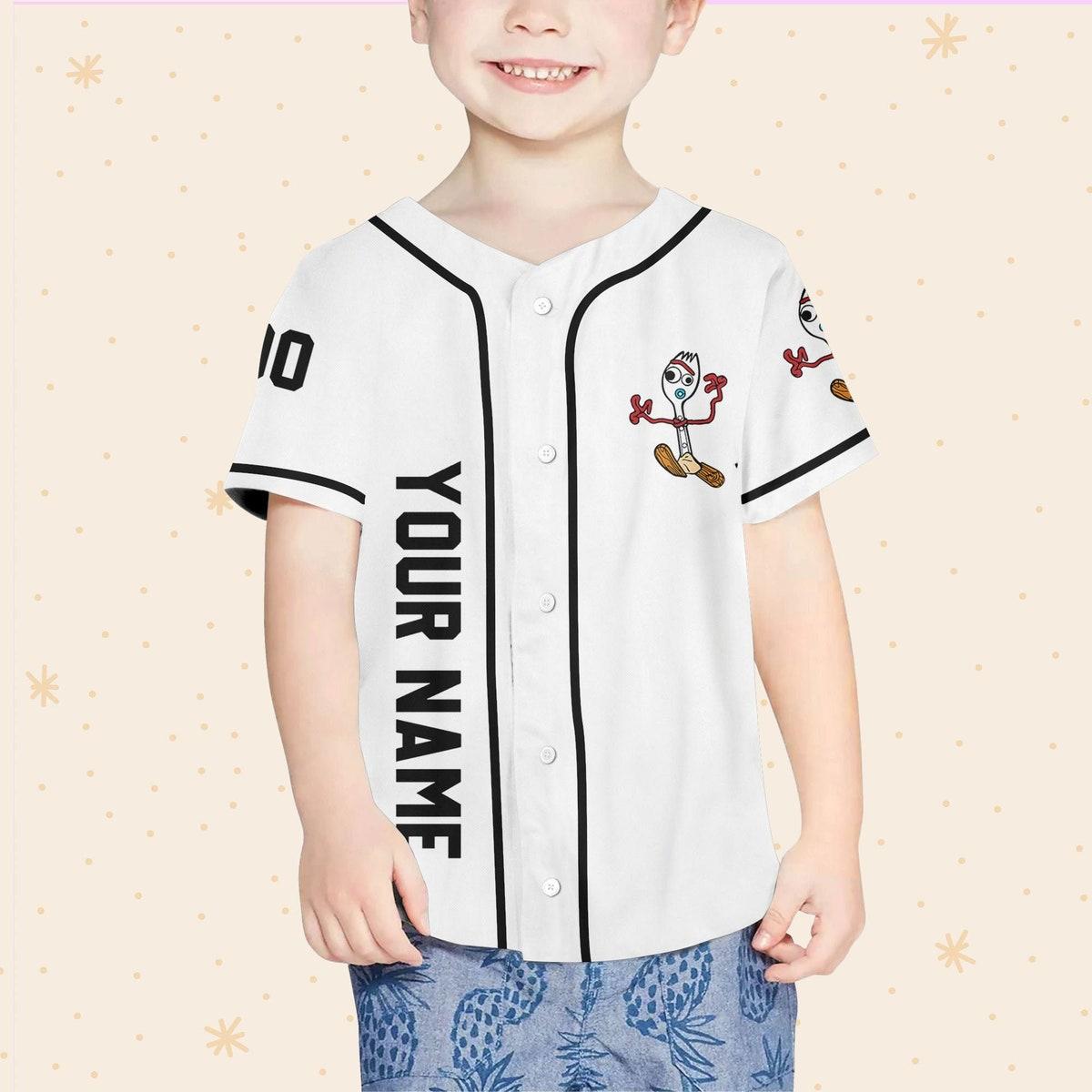 Personalize Toy Story Mickey Head Forky Toy Story Baseball Jersey 4