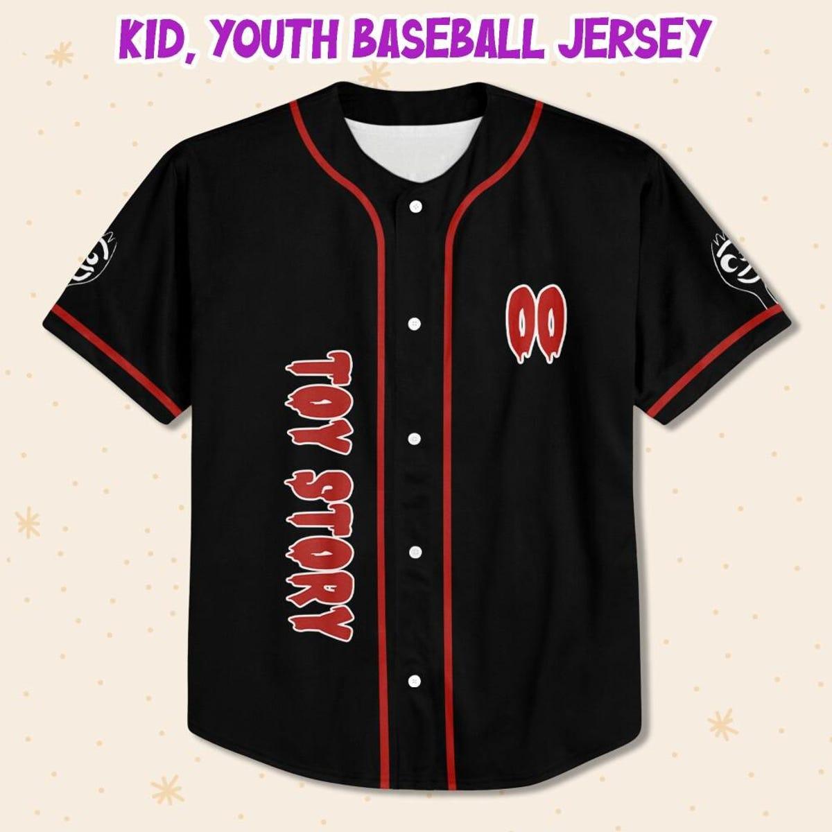 Personalize Toy Story Skeleton Halloween Baseball Jersey 2