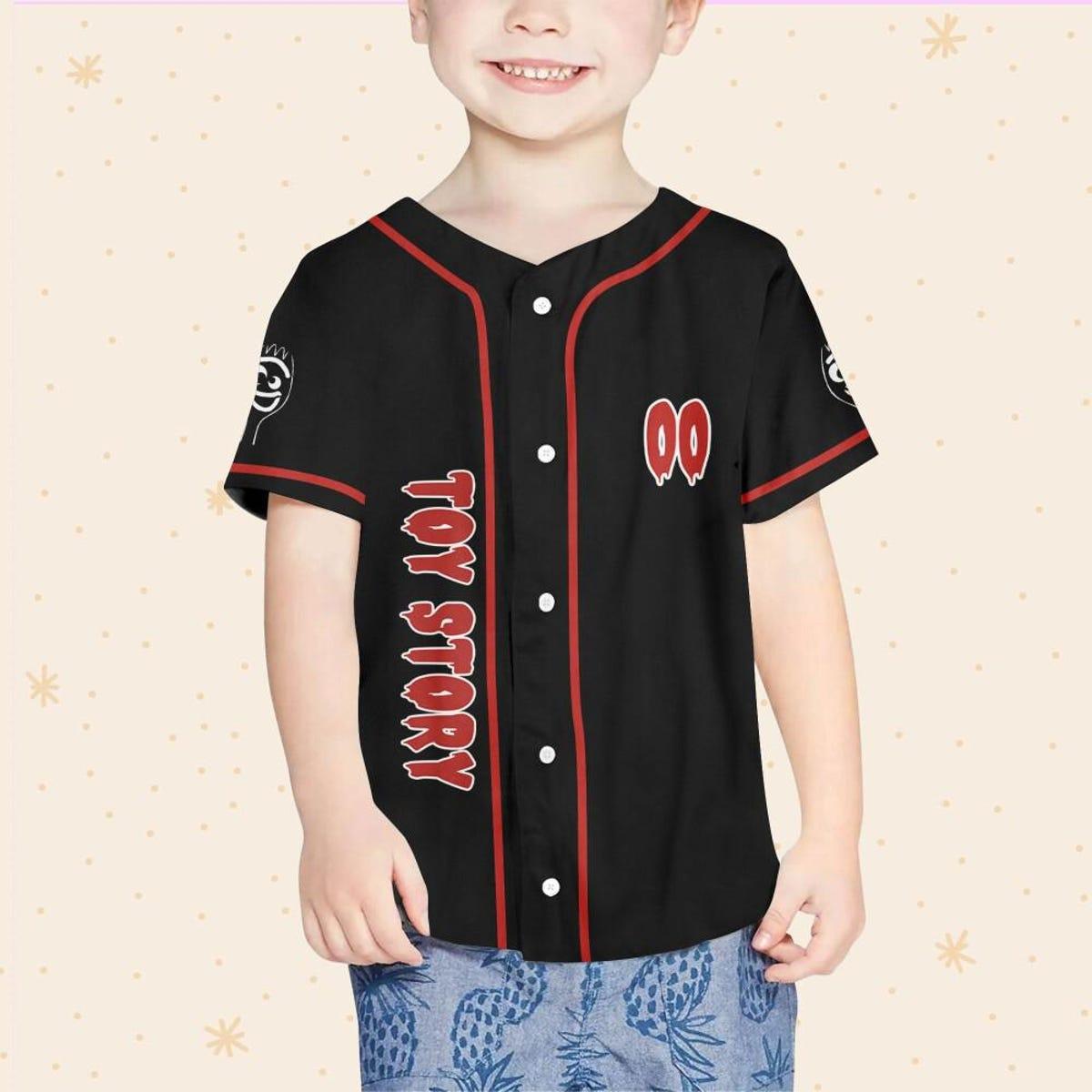 Personalize Toy Story Skeleton Halloween Baseball Jersey 4