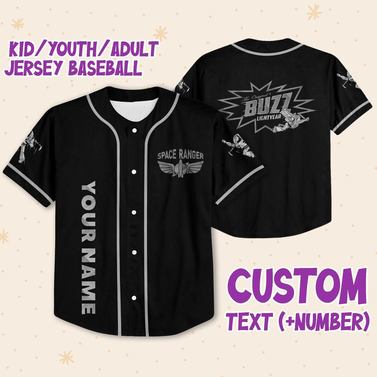 Personalize Toy Story The Original Buzz Lightyear Style Baseball Jersey 1