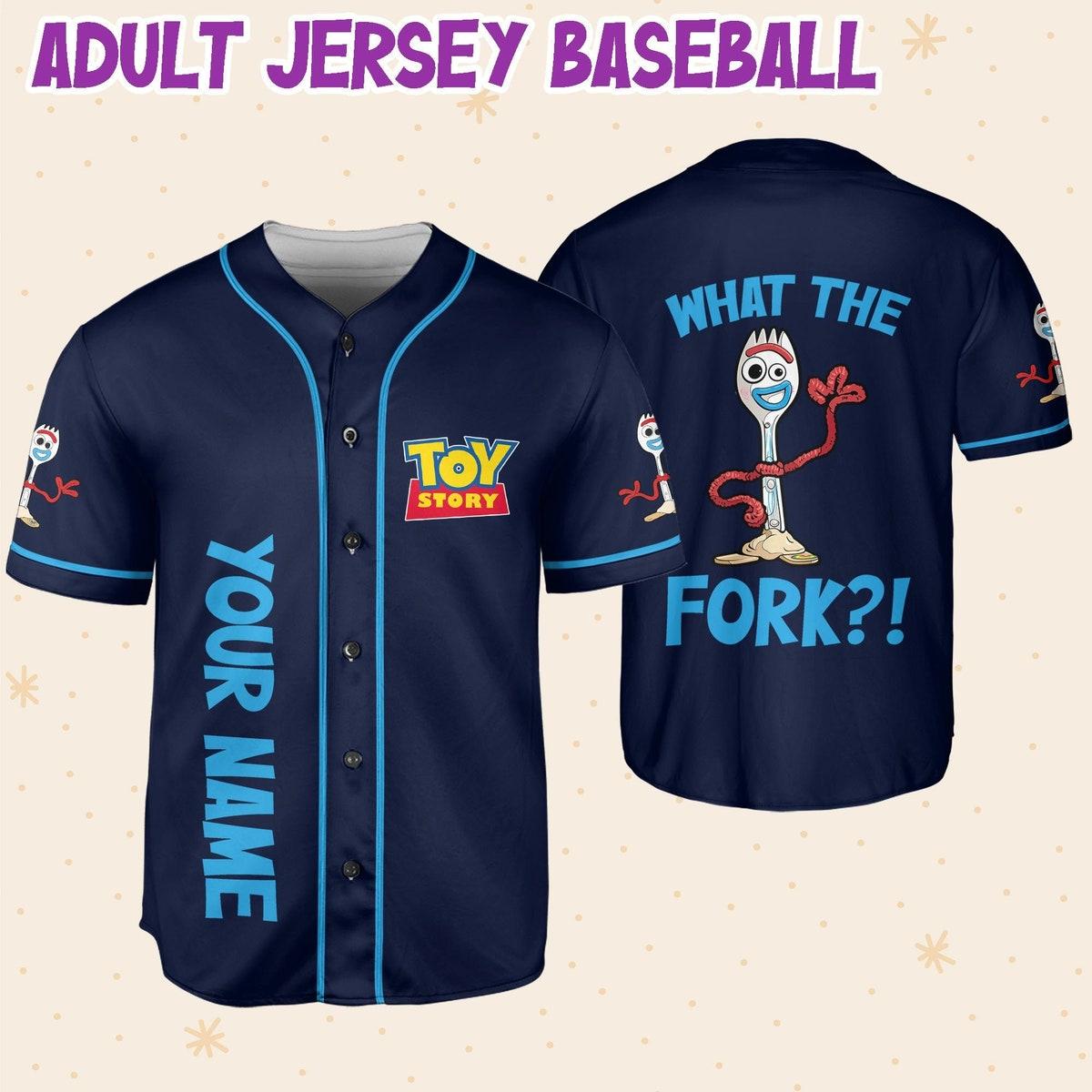 Personalize Toy Story What The Fork Baseball Jersey 6