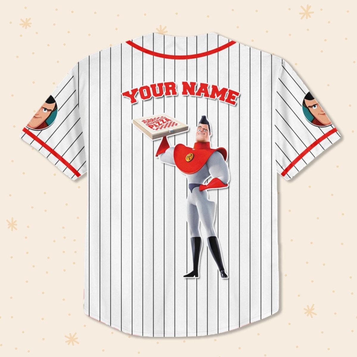 Personalize Uncle Art Robinson White Meet The Robinsons Baseball Jersey 3