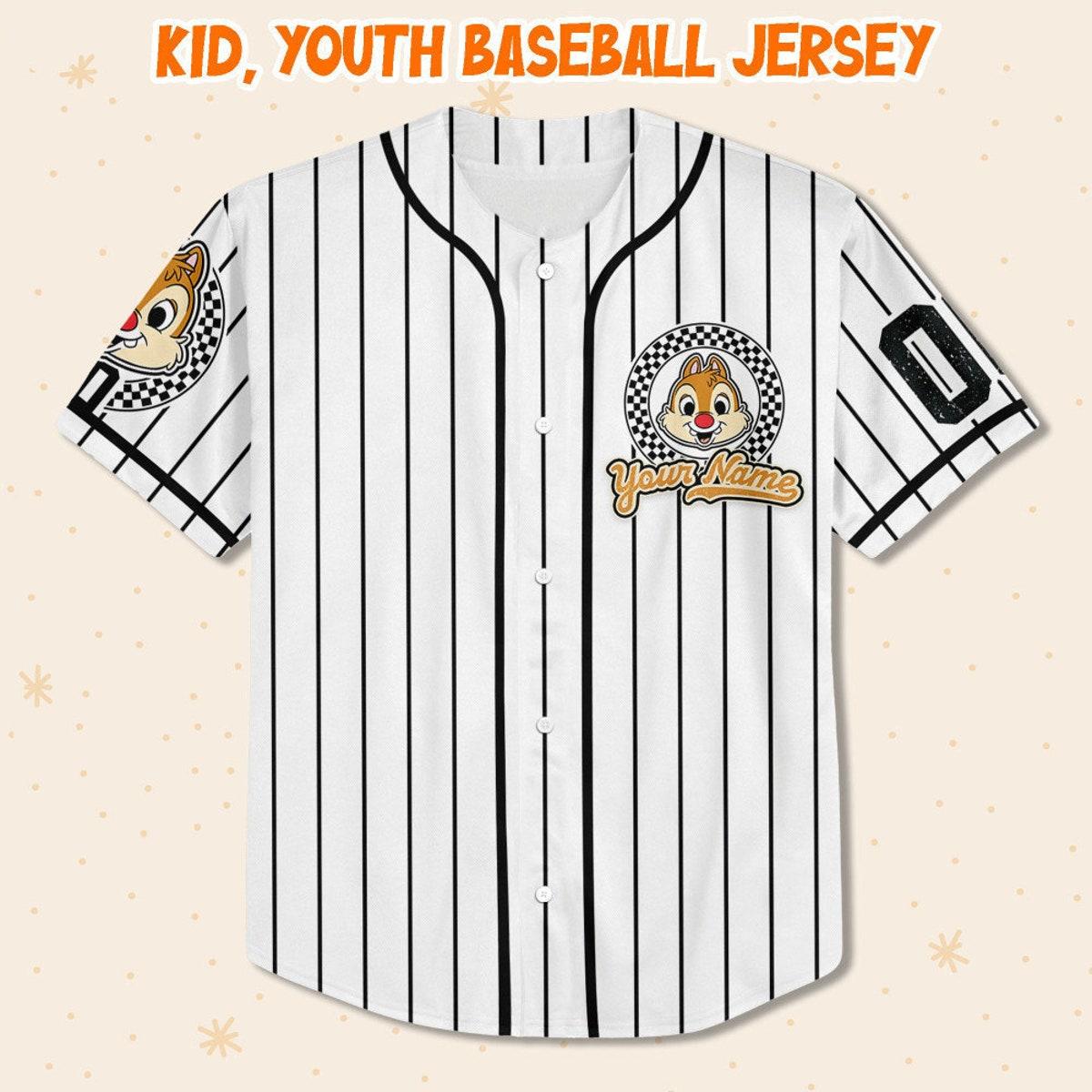 Personalize Vintage Chip And Dale Double Disney Baseball Jersey 2