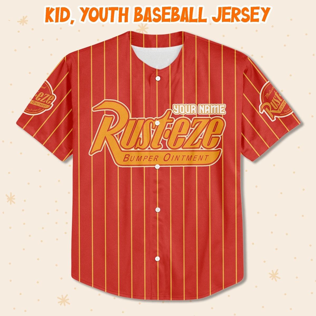 Personalize Vintage Lightning Mcqueen Pixar Cars Movie Baseball Jersey 2