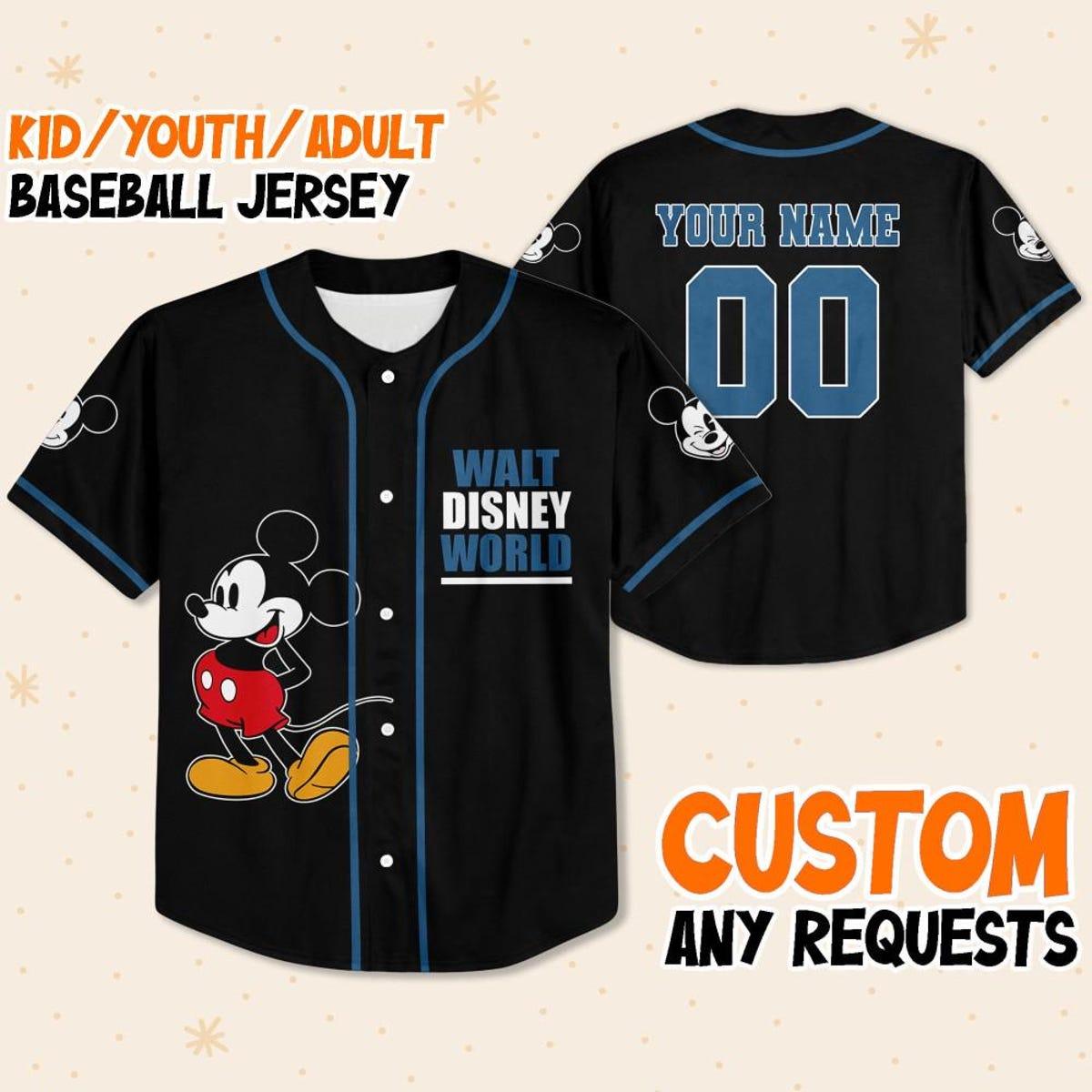 Personalize Walt Disney World Baseball Jersey 1