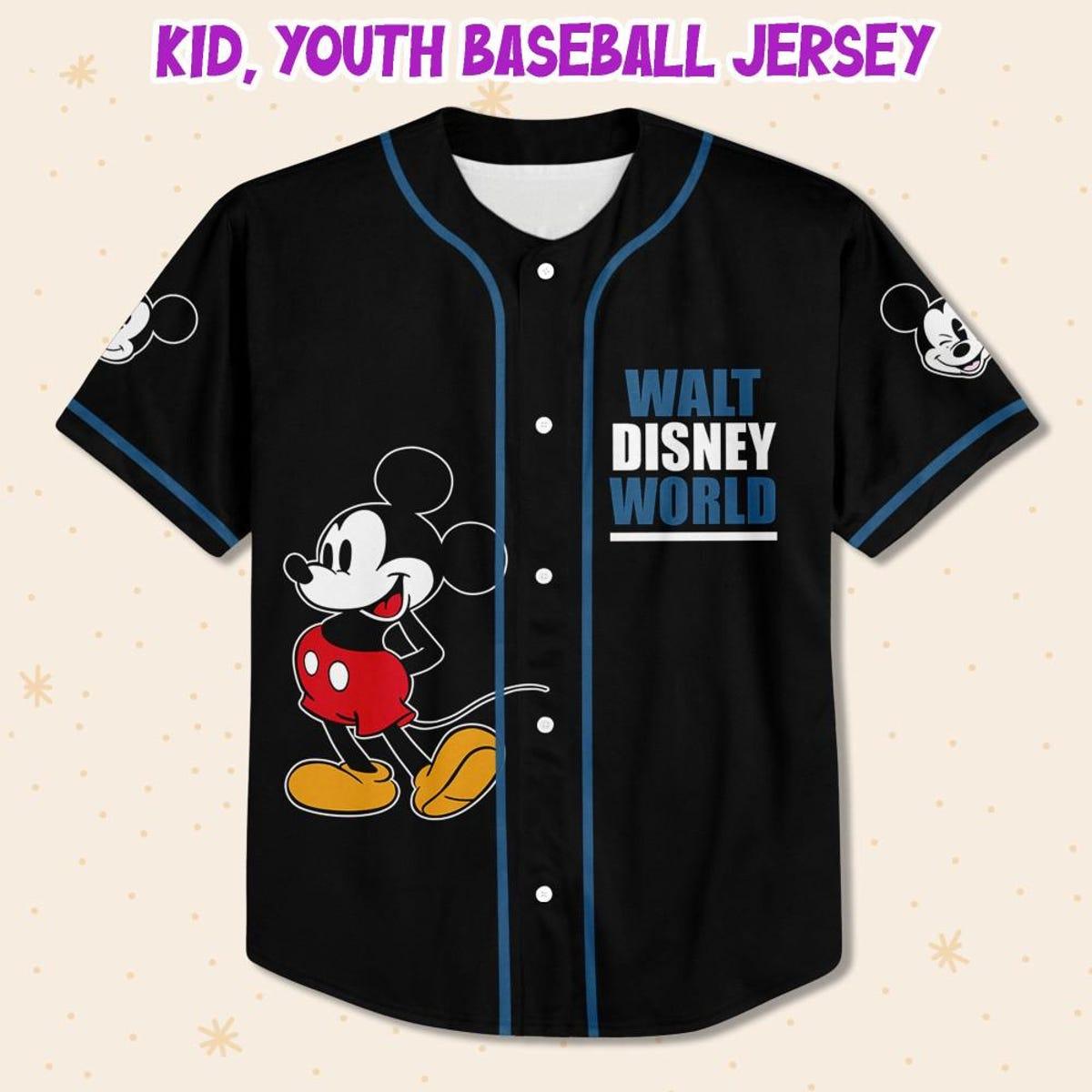 Personalize Walt Disney World Baseball Jersey 2