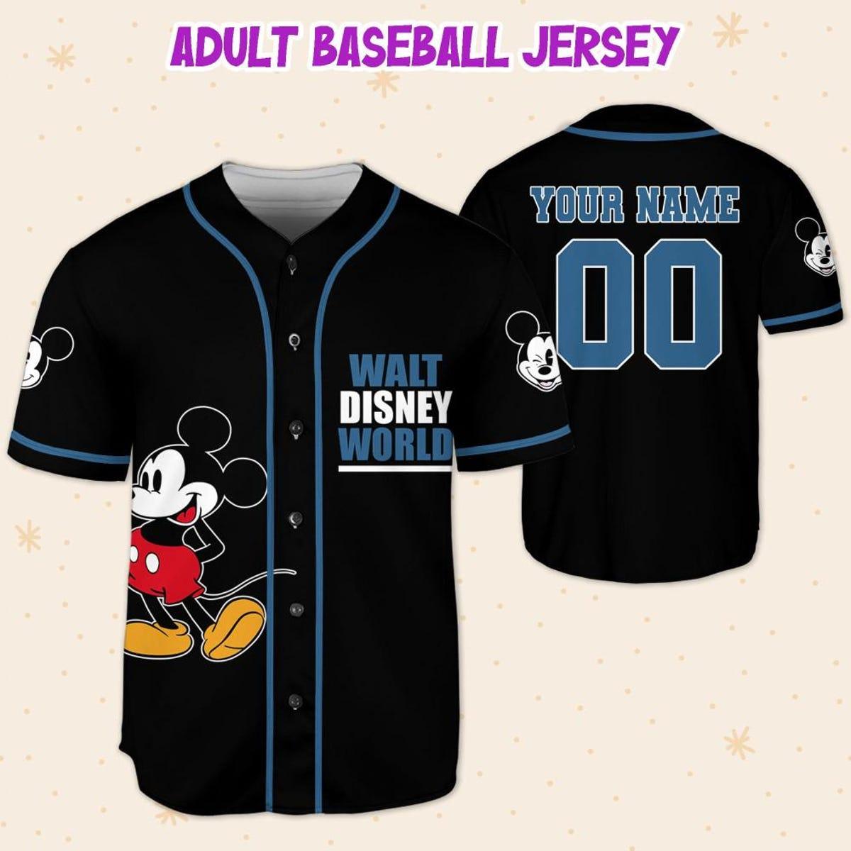 Personalize Walt Disney World Baseball Jersey 5