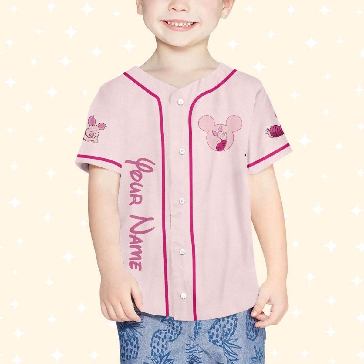 Personalize Winnie The Pooh Piglet Baseball Jersey 4