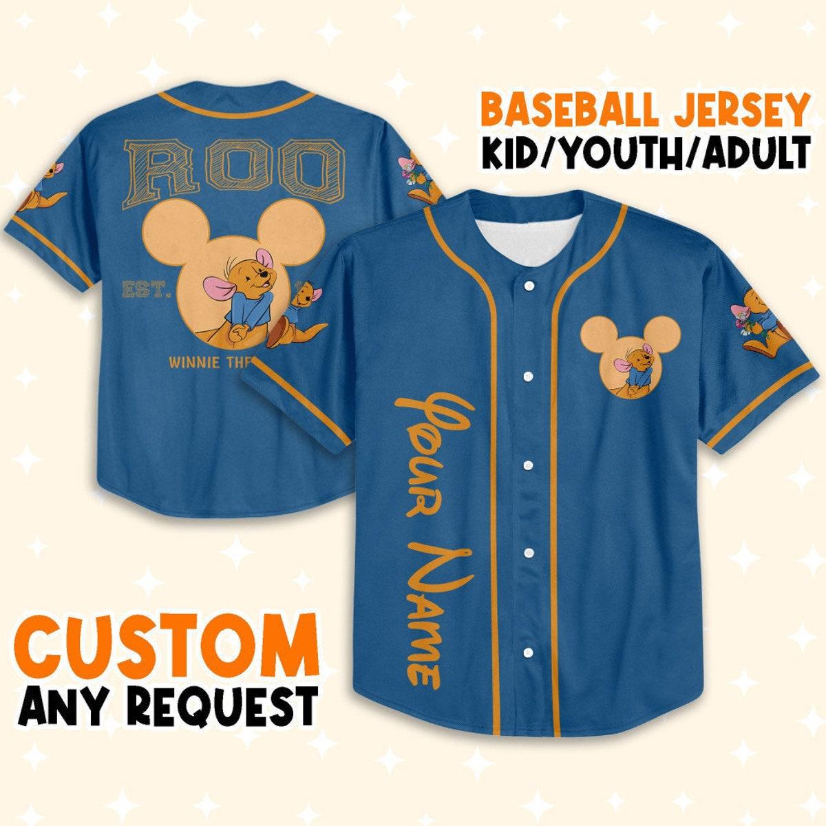 Personalize Winnie The Pooh Roo Baseball Jersey 1