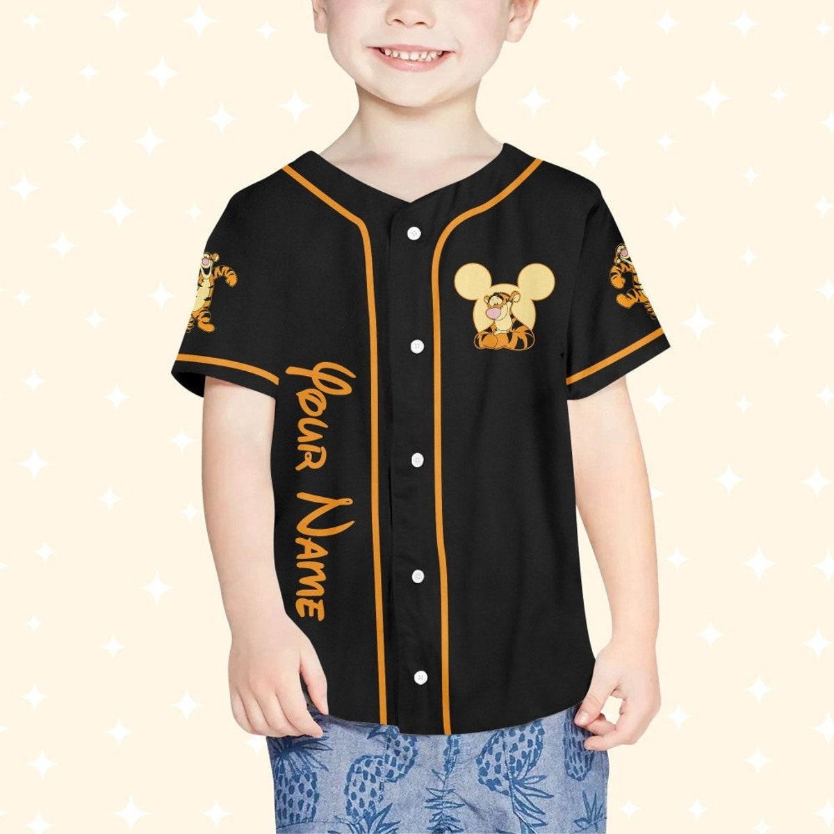 Personalize Winnie The Pooh Tigger Baseball Jersey 4