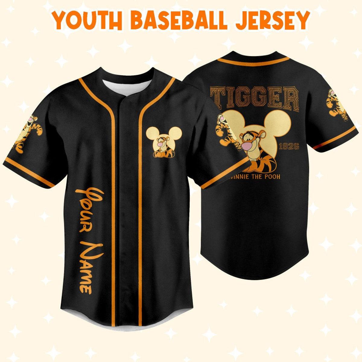 Personalize Winnie The Pooh Tigger Baseball Jersey 5