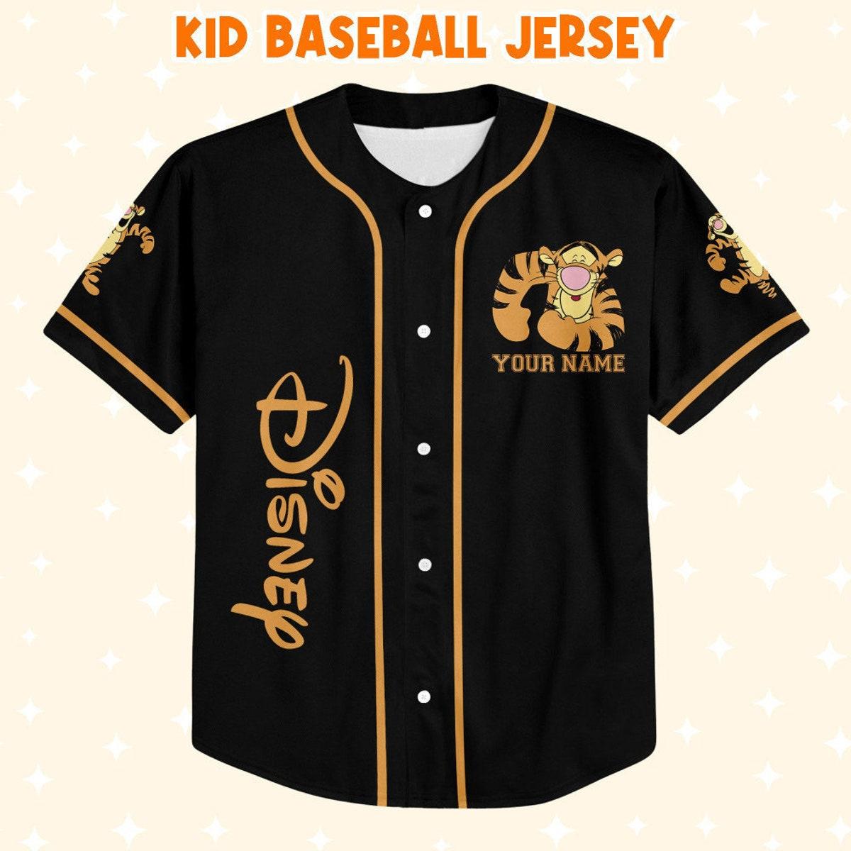 Personalize Winnie The Pooh Tigger Dancing Baseball Jersey 2