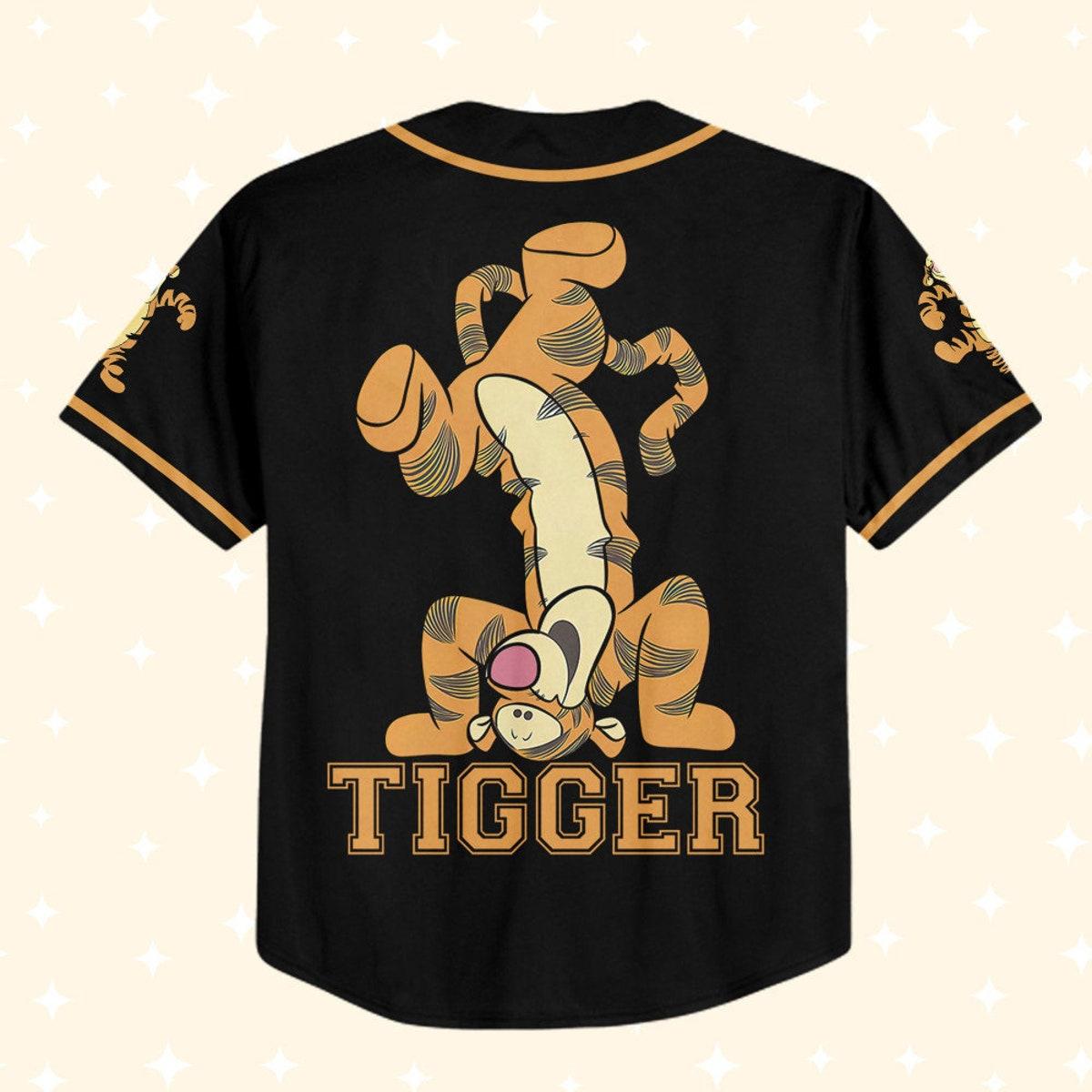 Personalize Winnie The Pooh Tigger Dancing Baseball Jersey 3