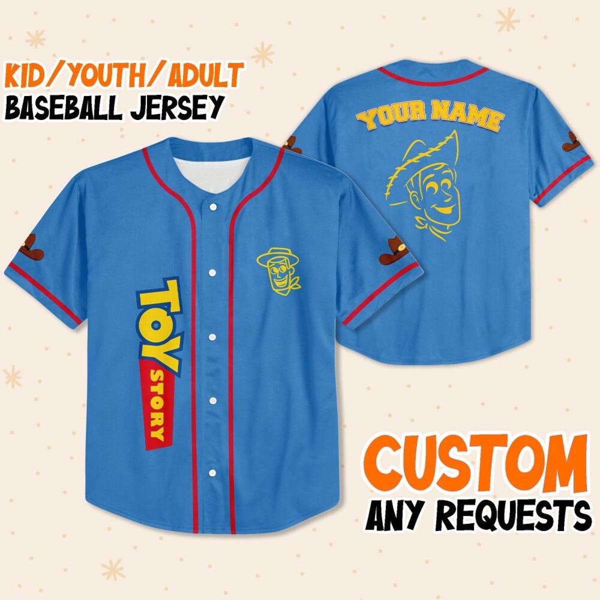 Personalize Woody Toy Story Baseball Jersey 1