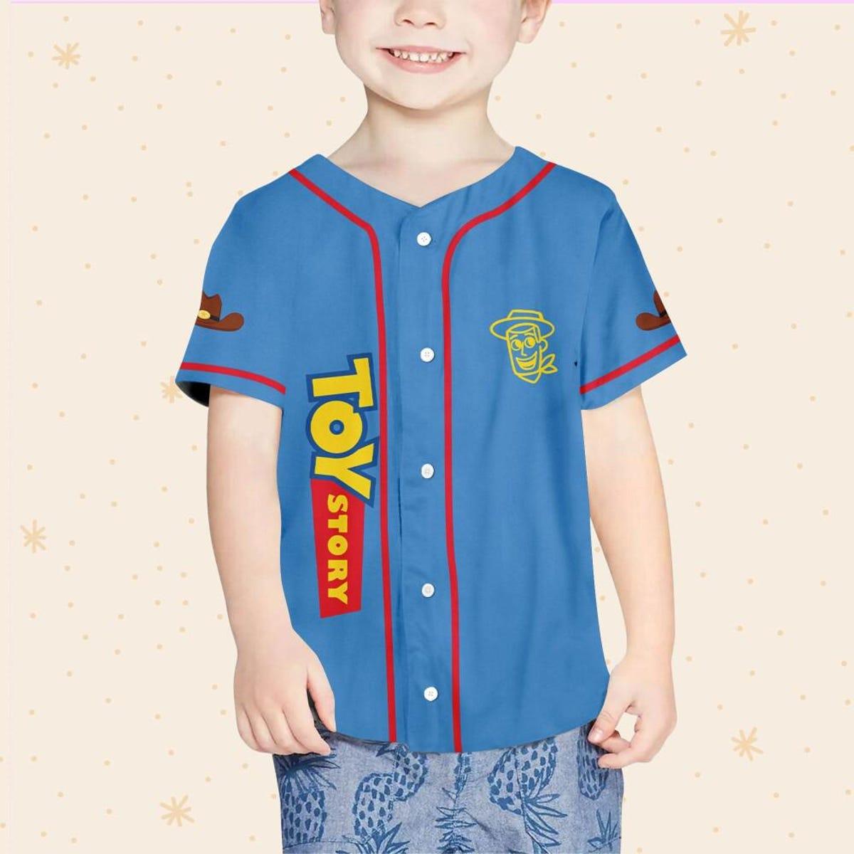 Personalize Woody Toy Story Baseball Jersey 4