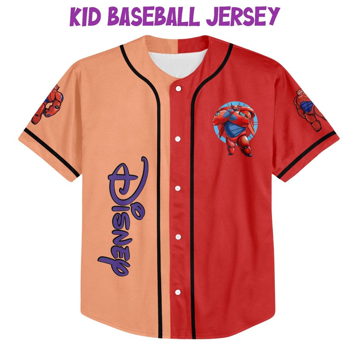 Personalized Big Hero 6 Baymax Strong Robot Baseball Jersey 2