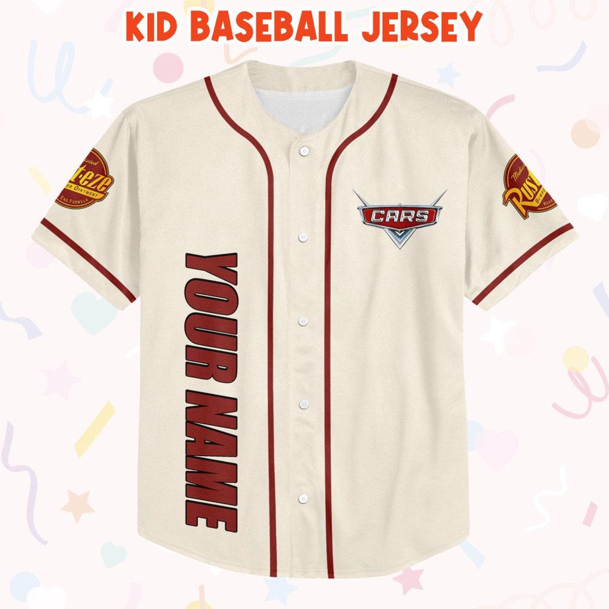 Personalized Cars Land Love Life Style Custom Text Baseball Jersey 2