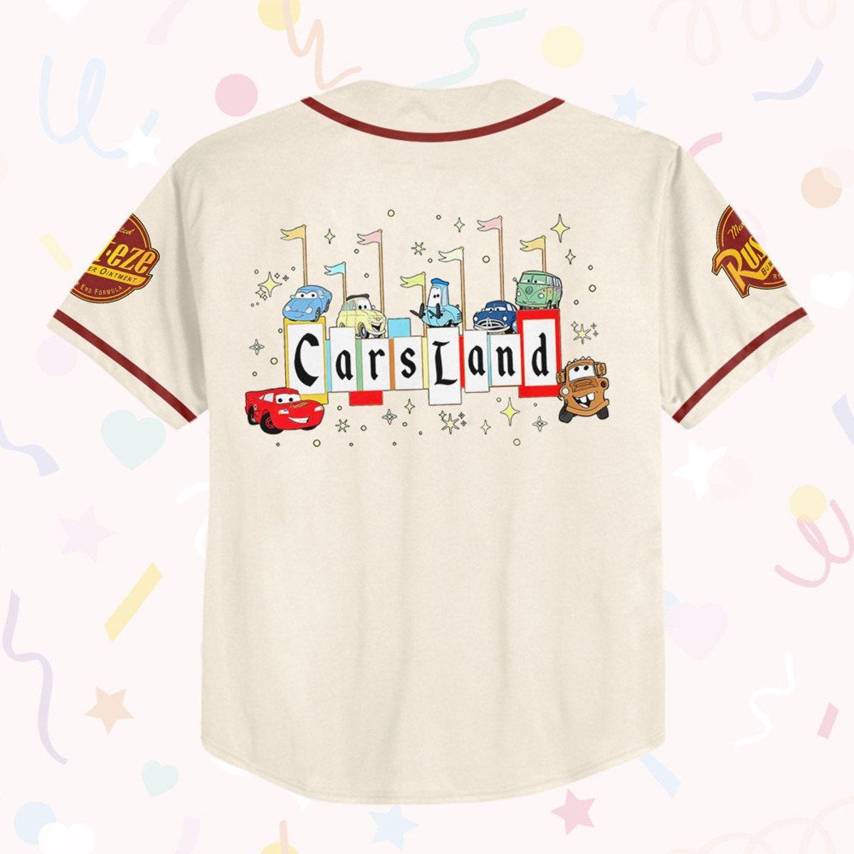 Personalized Cars Land Love Life Style Custom Text Baseball Jersey 3