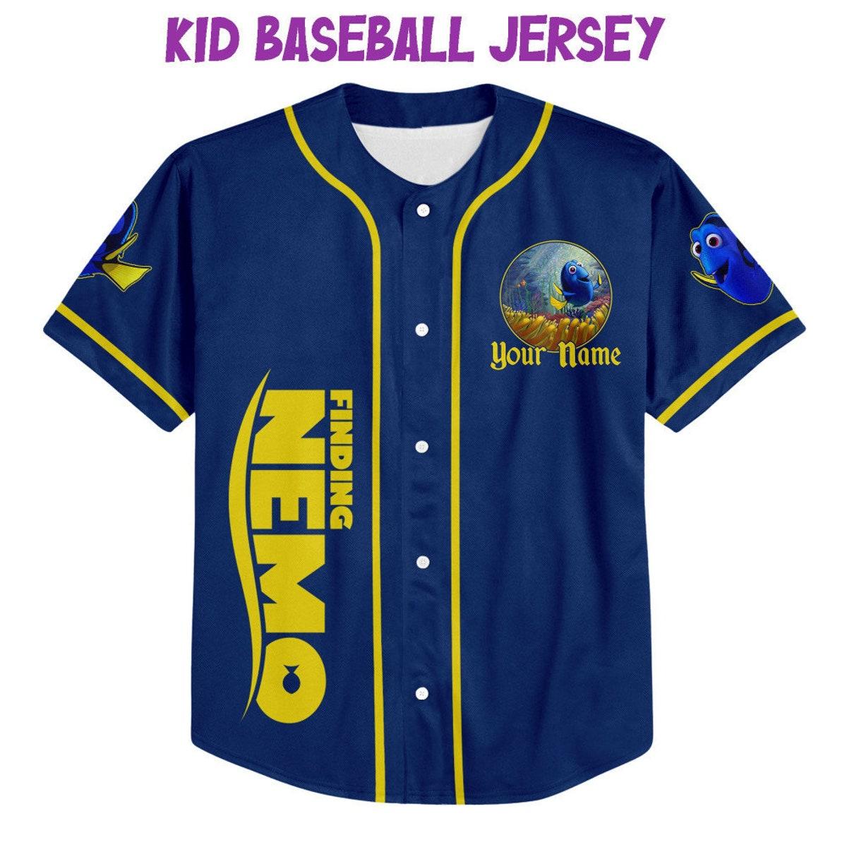 Personalized Disney Finding Nemo Dory Awesome Baseball Jersey 2