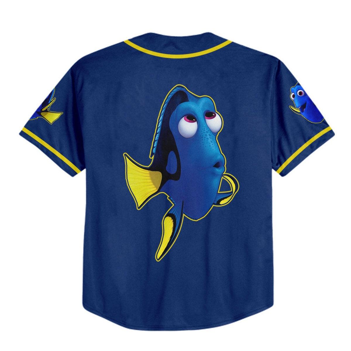 Personalized Disney Finding Nemo Dory Awesome Baseball Jersey 3