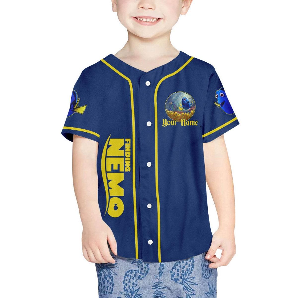 Personalized Disney Finding Nemo Dory Awesome Baseball Jersey 4