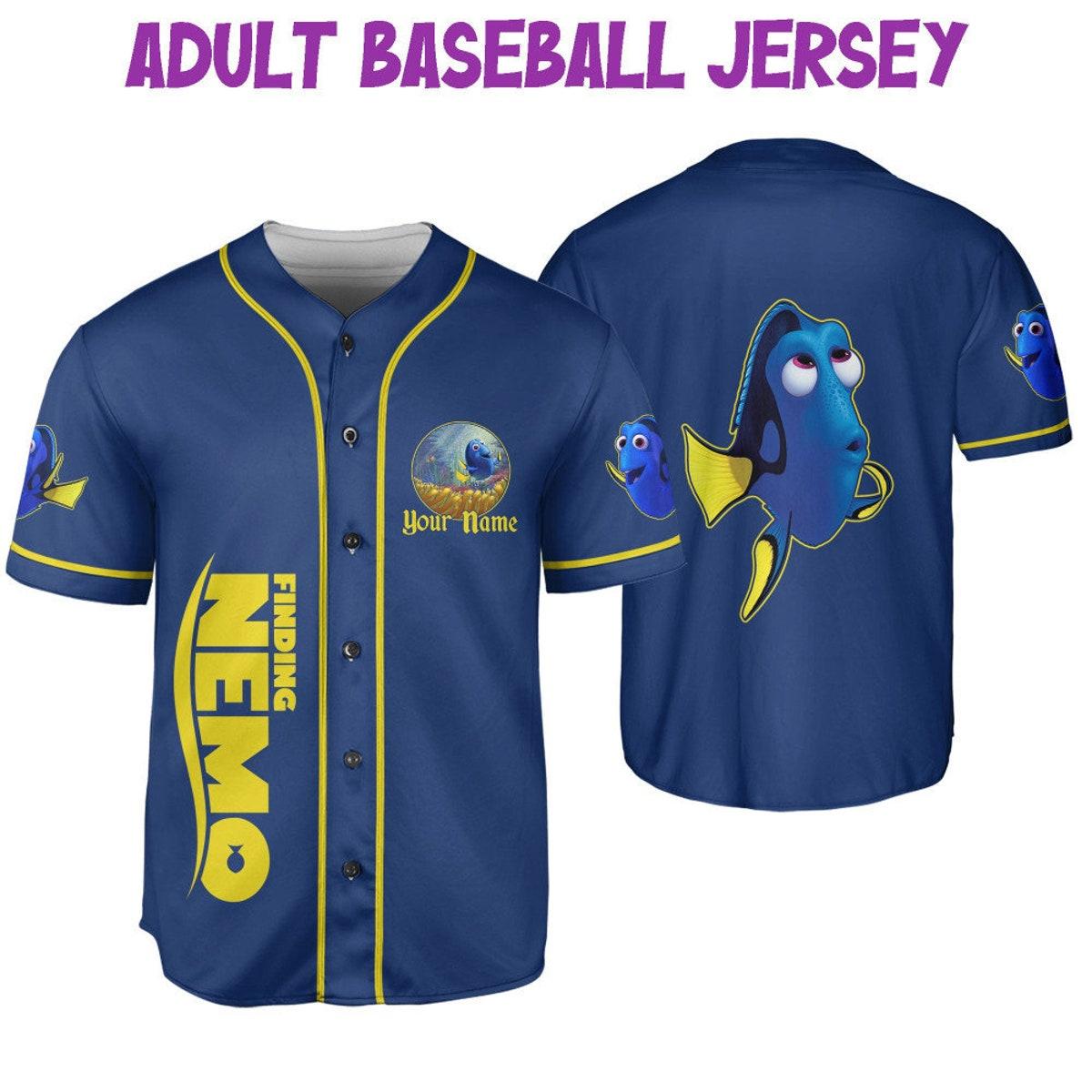 Personalized Disney Finding Nemo Dory Awesome Baseball Jersey 6