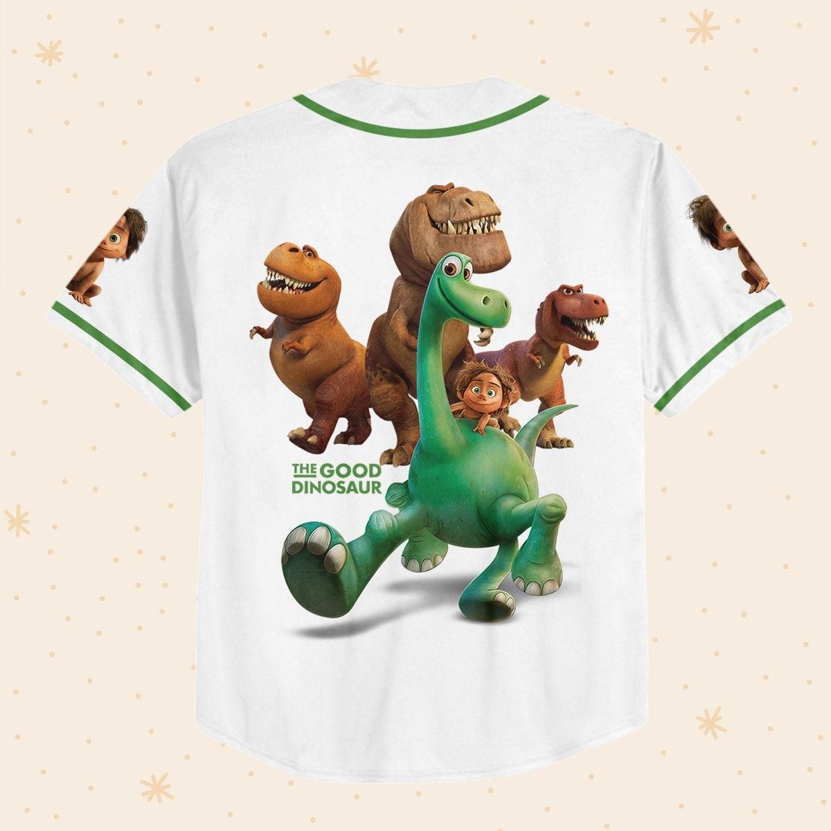 Personalized Disney The Good Dinosaur Characters Baseball Jersey 3