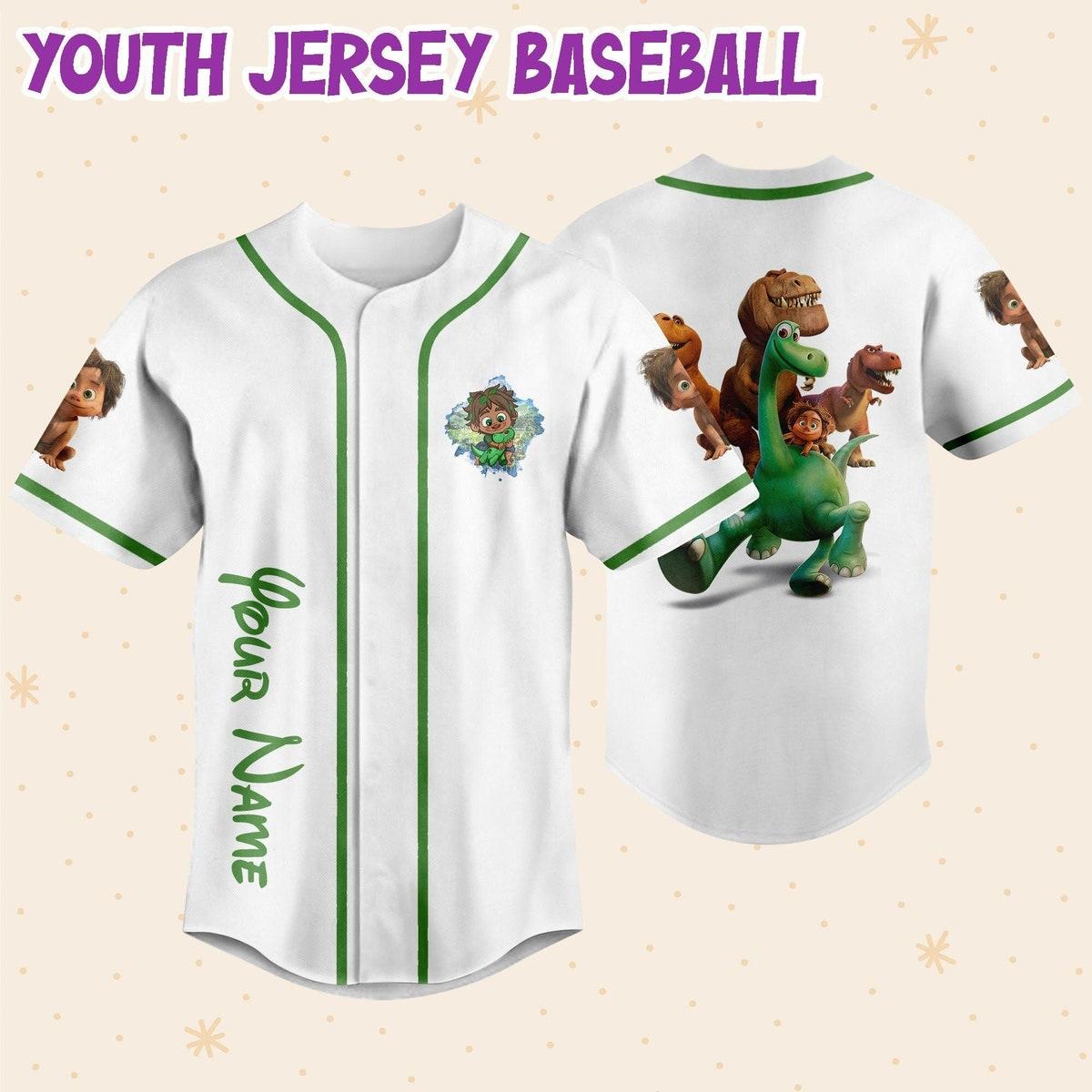 Personalized Disney The Good Dinosaur Characters Baseball Jersey 5