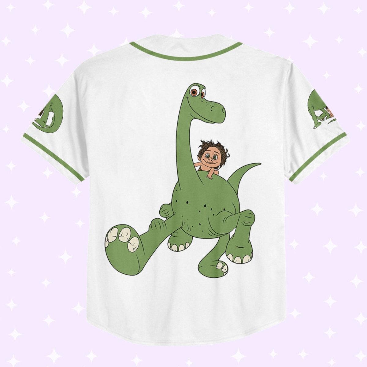 Personalized Disney The Good Dinosaur Spot And Arlo Baseball Jersey 3